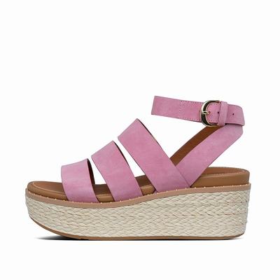 Fitflop Eloise Espadrille - Keilsandaletten Damen - Rosa (NAT590836)